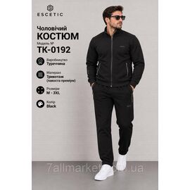 Фотография Спортивный мужской костюм на молнии  ESCETIC размеры  M-3XL (5цв) "REMAIN" купить недорого от прямого поставщика