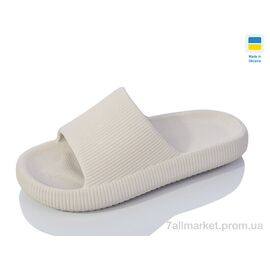 Фотография Шлепки женские облегченные Лето Крок Жс88 бежевий (6 пар р.36-41) "Progress" недорого оптом от прямого поставщика