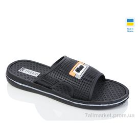 Фотография Шлепки мужские пляжные Лето N205 чорний (8 пар р.41-46) "Lot Shoes" недорого оптом от прямого поставщика