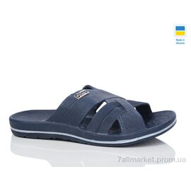 Фотография Шлепки мужские пляжные Лето N204 синій (8 пар р.40-46) "Lot Shoes" недорого оптом от прямого поставщика