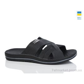 Фотография Шлепки мужские пляжные Лето N204 чорний (8 пар р.40-46) "Lot Shoes" недорого оптом от прямого поставщика