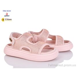 Фотография Босоножки детские летние Лето А8133-2 pink (7 пар р.31-37) "Clibee-Doremi" недорого оптом от прямого поставщика