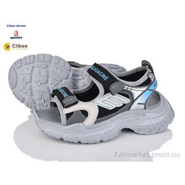 Фотография Босоножки детские летние Лето A238809 grey-blue (7 пар р.31-37) "Clibee-Doremi" недорого оптом от прямого поставщика