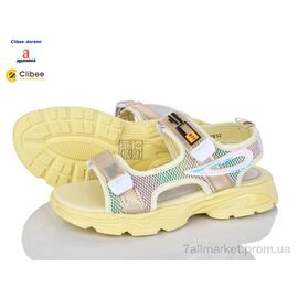 Фотография Босоножки детские летние Лето AZ832-1 yellow (6 пар р.32-37) "Clibee-Doremi" недорого оптом от прямого поставщика