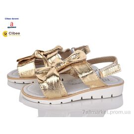 Фотография Босоножки детские летние Лето EQ345 gold (6 пар р.25-30) "Clibee-Doremi" недорого оптом от прямого поставщика