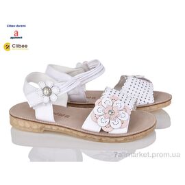 Фотография Босоножки детские летние Лето EM79 white (6 пар р.31-36) "Clibee-Doremi" недорого оптом от прямого поставщика
