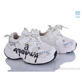 Фотография Кроссовки детские модные Весна/осень ABC2162P white (6 пар р.27-32) "Clibee-ShoSho" недорого оптом от прямого поставщика