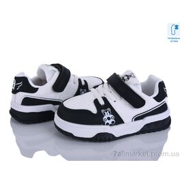 Фотография Кроссовки детские модные Весна/осень T1245P-1 black-white (6 пар р.22-26) "Clibee-ShoSho" недорого оптом от прямого поставщика