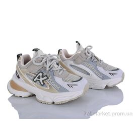 Фотография Кроссовки детские модные Весна/осень G676-1 beige (6 пар р.26-31) "Clibee-ShoSho" недорого оптом от прямого поставщика