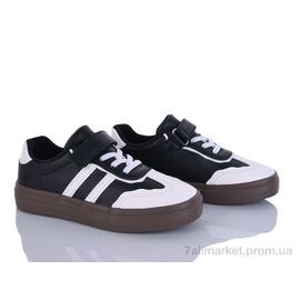 Фотография Кроссовки детские модные Весна/осень R1445P-1 black (6 пар р.32-37) "Clibee-ShoSho" недорого оптом от прямого поставщика