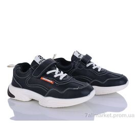 Фотография Кроссовки детские модные Весна/осень MC88-1 black (6 пар р.31-36) "Clibee-ShoSho" недорого оптом от прямого поставщика