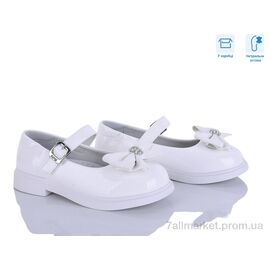 Фотография Туфли детские удобные Весна/осень ABC0964P-L white (6 пар р.28-33) "Clibee-ShoSho" недорого оптом от прямого поставщика