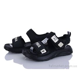 Фотография Босоножки детские летние Лето P3116P-1 black (6 пар р.34-39) "Clibee-ShoSho" недорого оптом от прямого поставщика