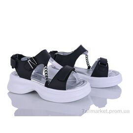 Фотография Босоножки детские летние Лето N1390P-1 black (6 пар р.32-37) "Clibee-ShoSho" недорого оптом от прямого поставщика