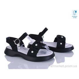 Фотография Босоножки детские летние Лето N725-1 black (6 пар р.31-36) "Clibee-ShoSho" недорого оптом от прямого поставщика