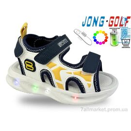 Фотография Сандалии детские летние Лето B20680-1 LED (8 пар р.23-30) "Jong Golf" недорого оптом от прямого поставщика