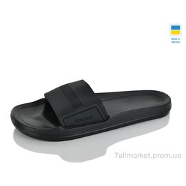 Фотография Шлепки мужские пляжные Лето TML26962 black (24 пар р.41-46) "Restime" недорого оптом от прямого поставщика