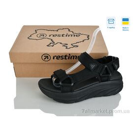 Сандалії жіночі Літо YWL26783 black (8 пар р.36-41) "Restime" недорого оптом від прямого постачальника