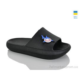 Фотография Шлепки детские летние Лето 022 чорний (6 пар р.24-29) "Inblue" недорого оптом от прямого поставщика