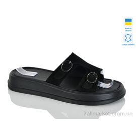 Фотография Шлепки женские облегченные Лето 11 чорний з. (6 пар р.36-40) "Sali" недорого оптом от прямого поставщика