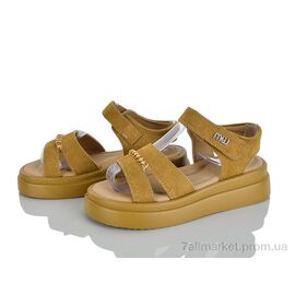 Фотография Босоножки детские летние Лето ZC2281-1 camel (6 пар р.32-37) "Clibee-ShoSho" недорого оптом от прямого поставщика