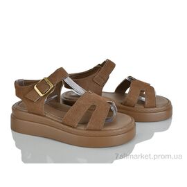 Фотография Босоножки детские летние Лето ZC2280-1 camel (6 пар р.32-37) "Clibee-ShoSho" недорого оптом от прямого поставщика