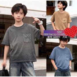 Фотография Футболка детская на мальчика 665019 blue р.130-170 "Meloria" недорого оптом от прямого поставщика