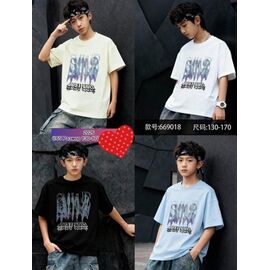 Фотография Футболка детская на мальчика 669018 black р.130-170 "Meloria" недорого оптом от прямого поставщика