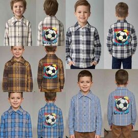 Фотография Рубашка детская на мальчика ML5143 l.blue р.116-146 "Meloria" недорого оптом от прямого поставщика