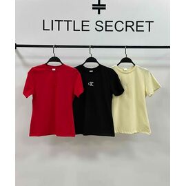 Фотография Футболка женская 1046 black р.S-L "Little Secret" недорого оптом от прямого поставщика