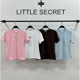 Фотография Футболка женская 1046 brown р.S-L "Little Secret" недорого оптом от прямого поставщика