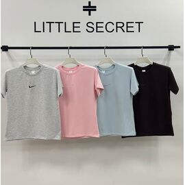 Фотография Футболка женская 1062 grey р.S-L "Little Secret" недорого оптом от прямого поставщика