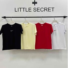 Фотография Футболка женская 1062 white р.S-L "Little Secret" недорого оптом от прямого поставщика