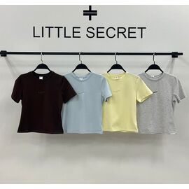 Фотография Футболка женская 1080 brown р.S-L "Little Secret" недорого оптом от прямого поставщика