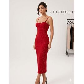 Фотография Платье летнее женское 2004 red р.S-L "Little Secret" недорого оптом от прямого поставщика