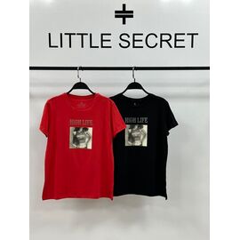 Фотография Футболка женская 600074 black р.one size "Little Secret" недорого оптом от прямого поставщика