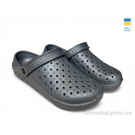 Фотография Кроксы мужские легкие Лето 025 сірий (6 пар р.40-45) "Rai shoes" недорого оптом от прямого поставщика