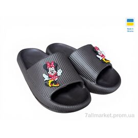 Фотография Шлепки детские летние Лето 022 міккі шоколад (6 пар р.24-29) "Rai shoes" недорого оптом от прямого поставщика