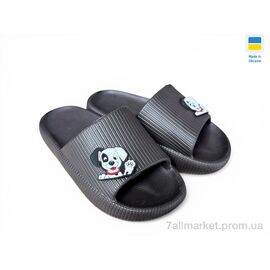 Фотография Шлепки детские летние Лето 022 шоколад (6 пар р.24-29) "Rai shoes" недорого оптом от прямого поставщика