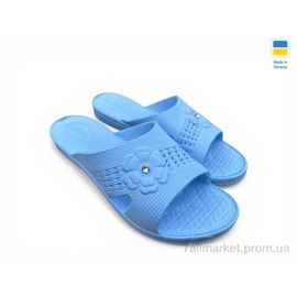 Фотография Шлепки женские облегченные Лето Камінь квітка блакитний (8 пар р.36-41) "Rai shoes" недорого оптом от прямого поставщика