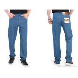 Джинси чоловічі Весна/осінь W024-2 синій (6 шт. р.сітка32-40) "Alisa Brand" недорого оптом від прямого постачальника
