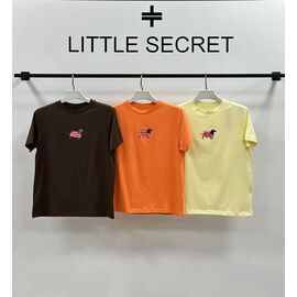 Фотография Футболка женская 600116 brown р.S-M "Little Secret" недорого оптом от прямого поставщика