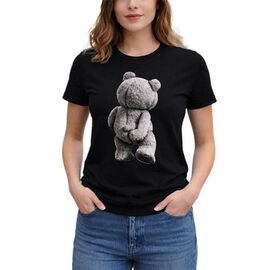 Фотография Футболка женская AL112 black р.M-3XL "Алия" недорого оптом от прямого поставщика