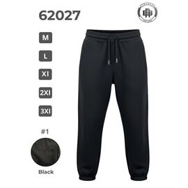 Штани спортивні чоловічі 62027 black р.M-3XL "2BRO" недорого оптом від прямого постачальника