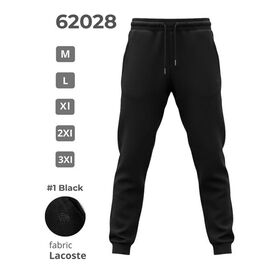 Штани спортивні чоловічі 62028 black р.M-3XL "2BRO" недорого оптом від прямого постачальника