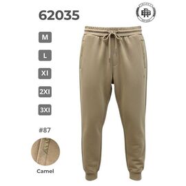 Штани спортивні чоловічі 62035 beige р.M-3XL "2BRO" недорого оптом від прямого постачальника