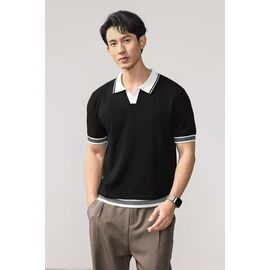 Фотография Футболка мужская 821 black р.L-4XL "2BRO" недорого оптом от прямого поставщика