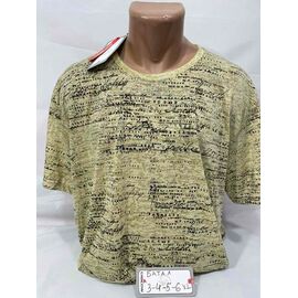 Футболка чоловіча SB1927 yellow р.3XL-6XL "Sabihina" недорого оптом від прямого постачальника