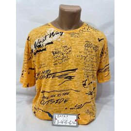 Футболка чоловіча SB1928 yellow р.3XL-6XL "Sabihina" недорого оптом від прямого постачальника