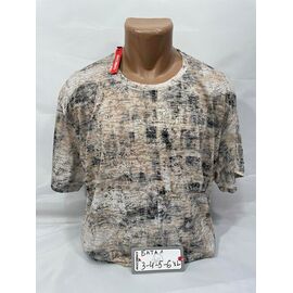 Футболка чоловіча SB1930 beige р.3XL-6XL "Sabihina" недорого оптом від прямого постачальника